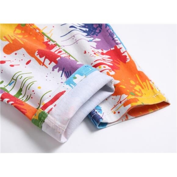 Men's Casual Stylish Straight Slim Fit Jeans Young Hiphop Skinny Denim Pants - Picture 6 of 7